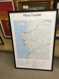Mapa IGM Playa Zapallar 55x80 cm sin marco, cartografía oficial con detalle de la costa y bahía de Zapallar