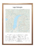 Mapa Lago Caburgua IGM | Mapa IGM | Con o sin marco | Mapas del sur