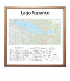 Lago Rupanco IGM 76x73 cm | Mapa IGM | con o sin marco | Mapas del Sur