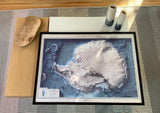 Mapa Antártica | The Antarctic Regions | Con marco | Mapas del Sur