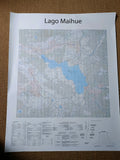 Mapa Lago Maihue IGM | Con o sin marco | Mapas del Sur